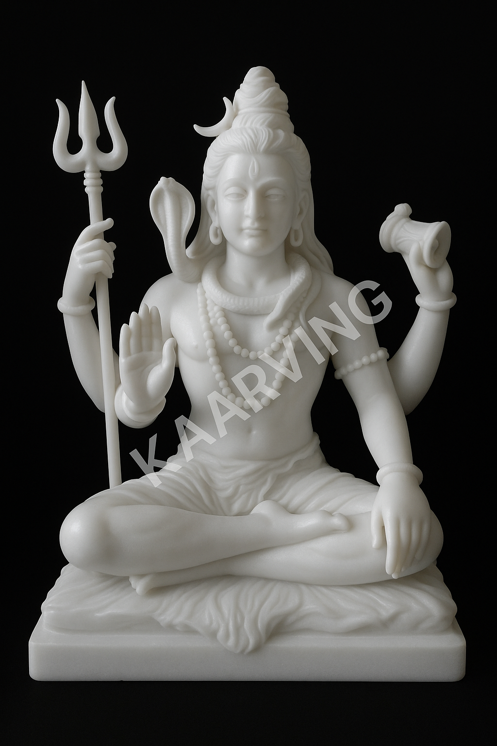 Handmade Shiv Ji marble statue manufacturer in Jaipur India